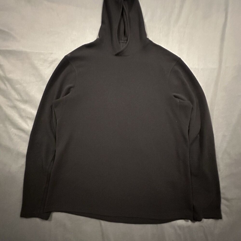Lululemon Shift Stitch Hoodie Mens L Black Performance Waffle Knit Pullover